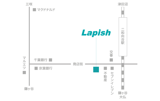 ラピッシュ二和向台店 二和向台店：地図